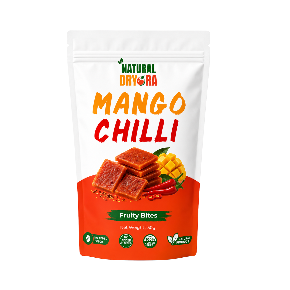 Mango Chilli Fruity Bites 50g  | Natural Dryora