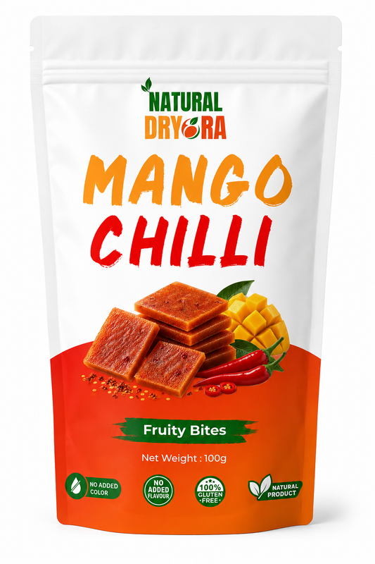 Mango Chilli Fruit Leather 100g  | Natural Dryora